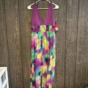 NWT Dress by Candie's Purple Maxi Long size L
